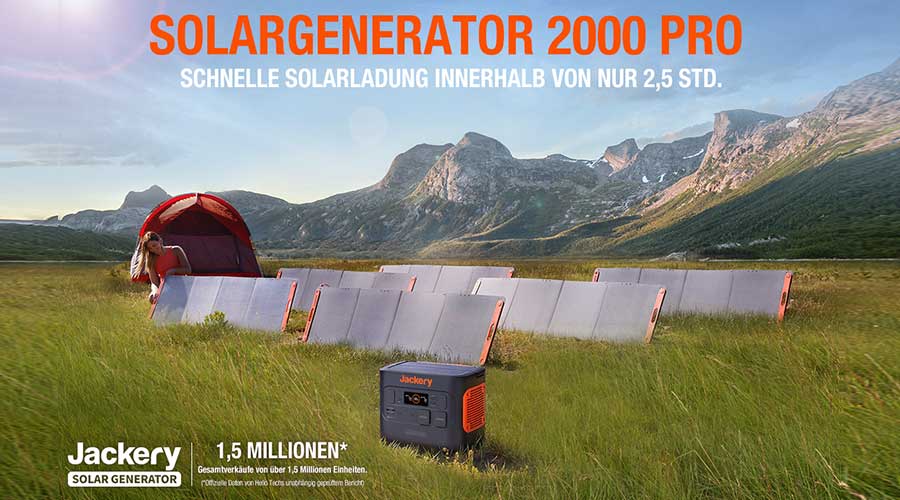 Jackery Solargenerator 2000 Pro – Das stärkstes mobile Solarstromgerät im Test